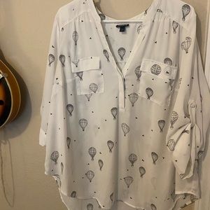 Torrid chiffon dress shirt